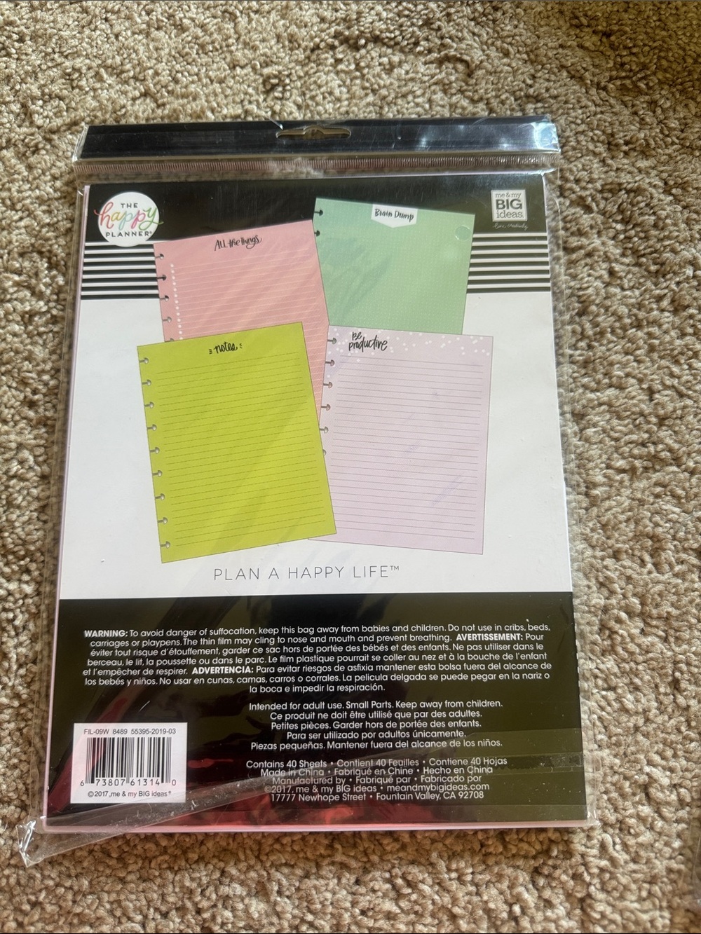 Happy Planner Lined Classic Fill Paper - To Do Lists - Picture 5 of 6